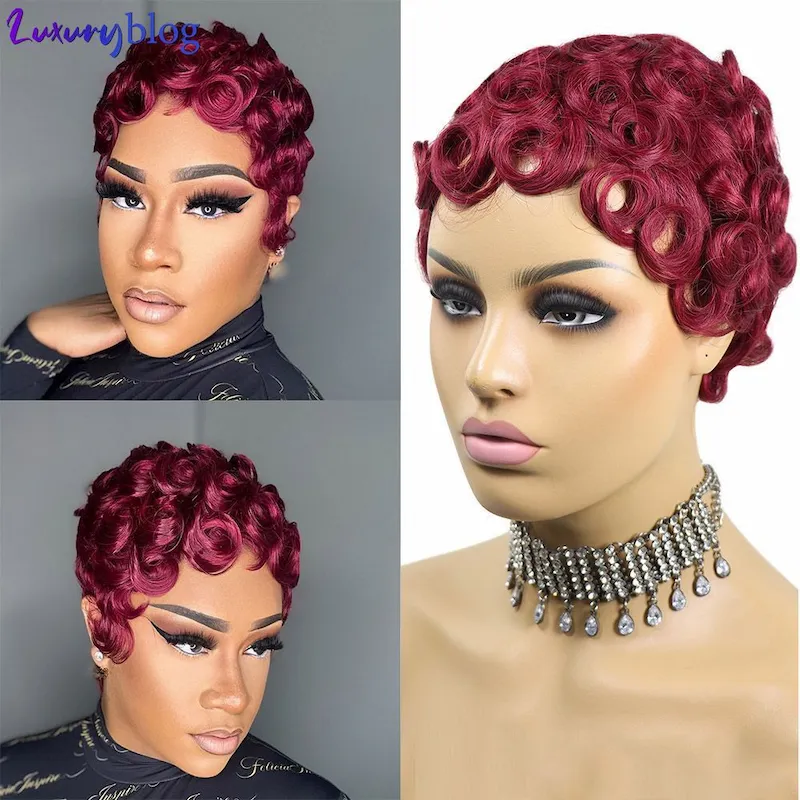 Chioma Finger Wave Pixie Wig