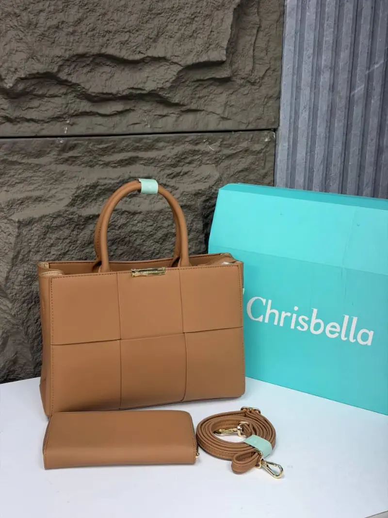 Luxury Chrisbella Woven Tote Bag Set