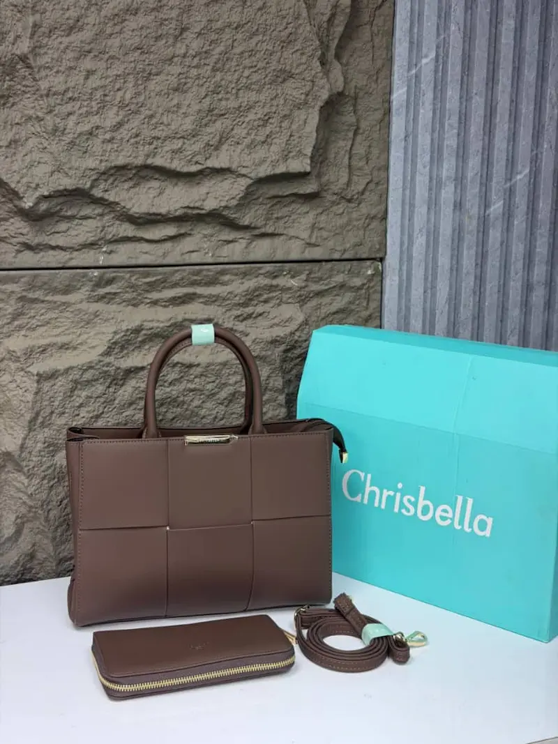 Luxury Chrisbella Woven Tote Bag Set