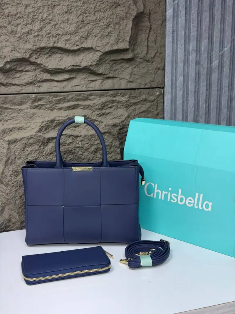 Luxury Chrisbella Woven Tote Bag Set