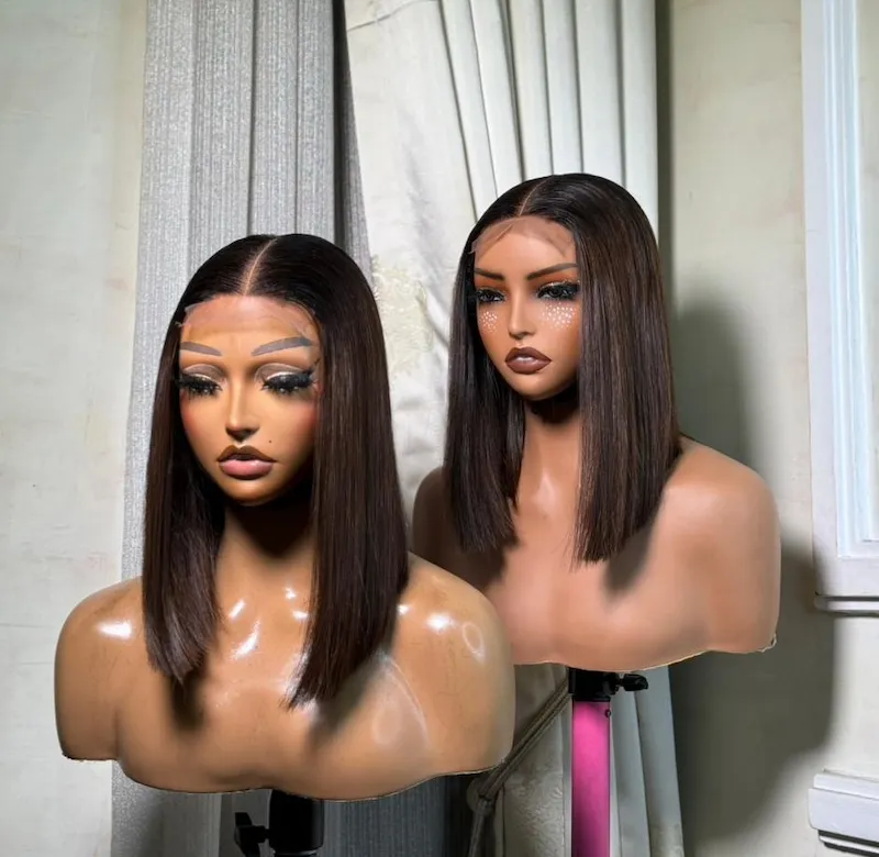 Luxury Vietnamese SDD Bone Straight Kim-K Wig - T1B/4