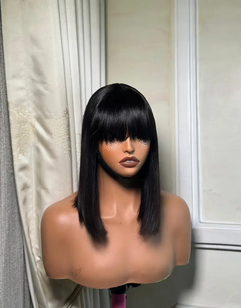 T-C Closure Fringe Bob Wig